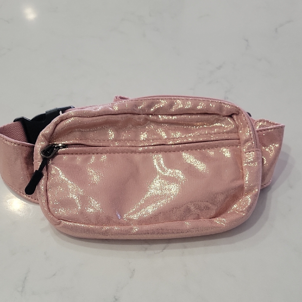 Shimmering Pink Belt Bag Fannypack Crossbody